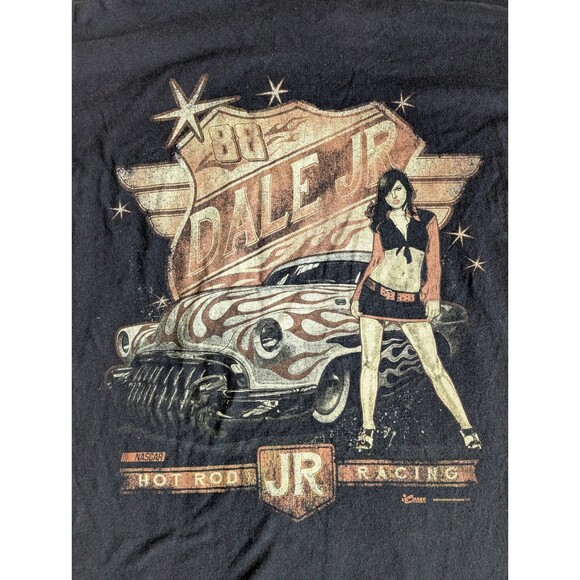 Dale Earnhardt Jr 88 Nascar Chase Authentics Mens T-Shirt Black Size XL - Picture 5 of 8